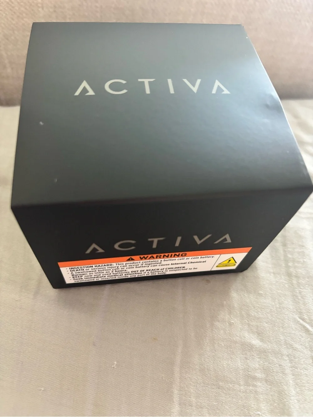 ACTIVA Men's White Chronograph Sport Watch with Gold Accents